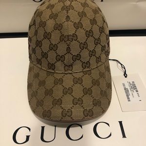 Authentic Original GG canvas baseball hat with Web